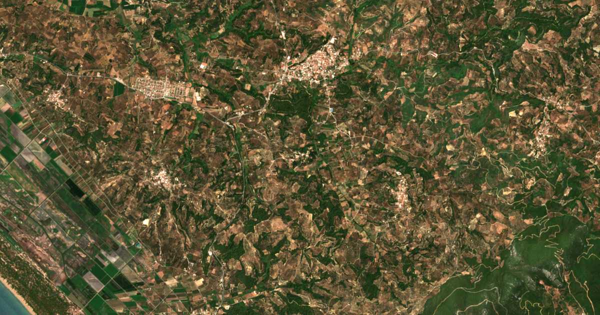 Mapa por satélite de Krounoí