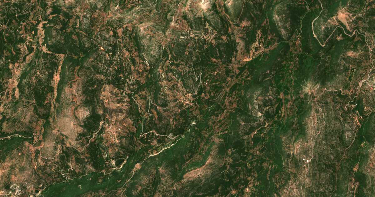 Mapa por satélite de Linístaina