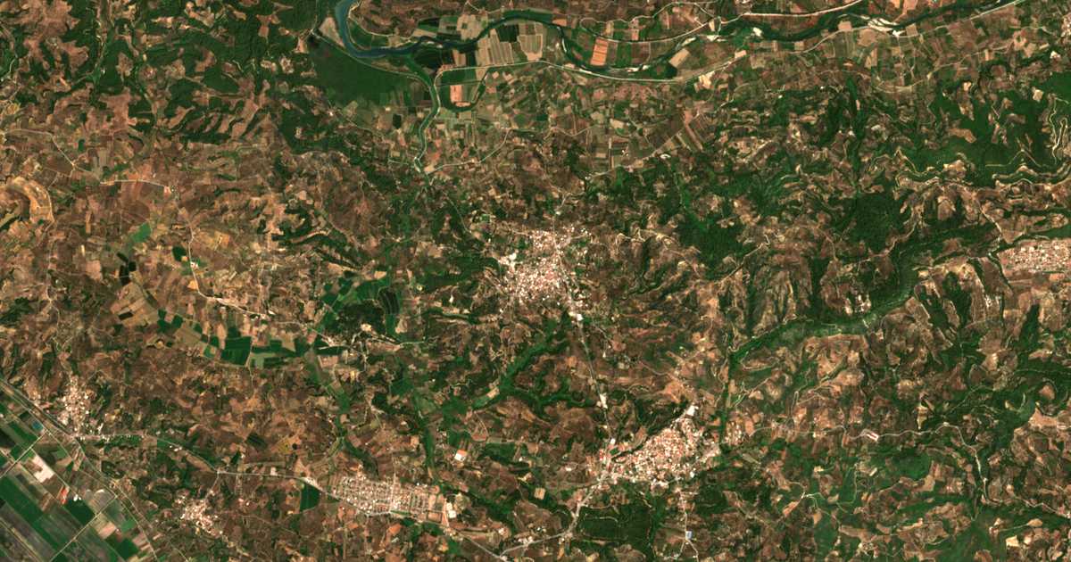 Mapa por satélite de Makrísia
