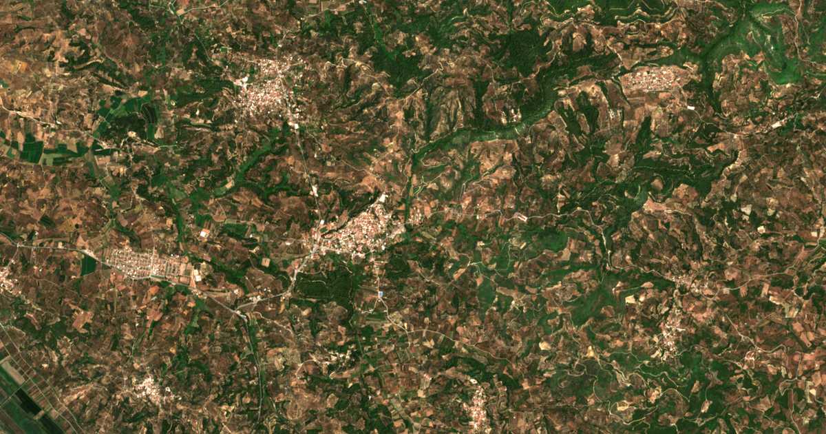 Mapa por satélite de Póros