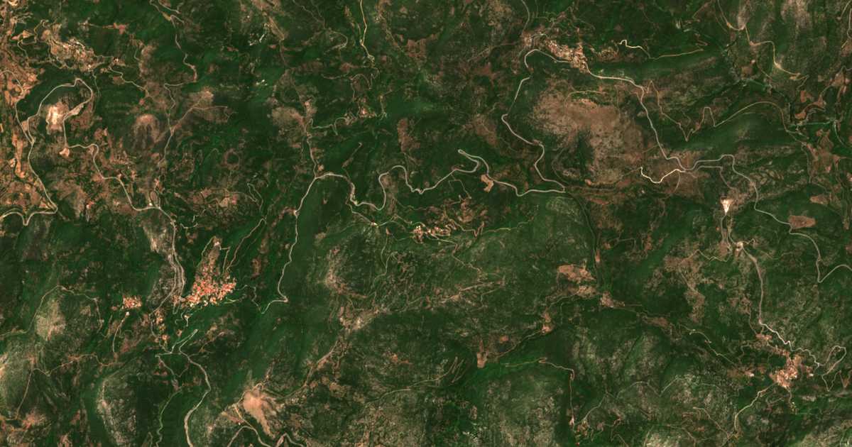 Mapa por satélite de Róvia