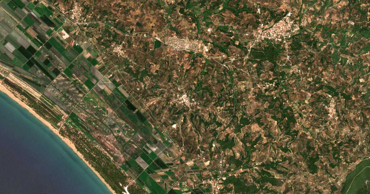 Mapa por satélite de Samikón