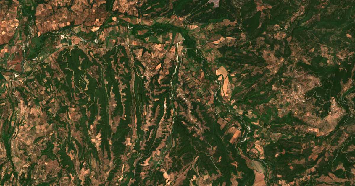 Mapa por satélite de Sékoulas