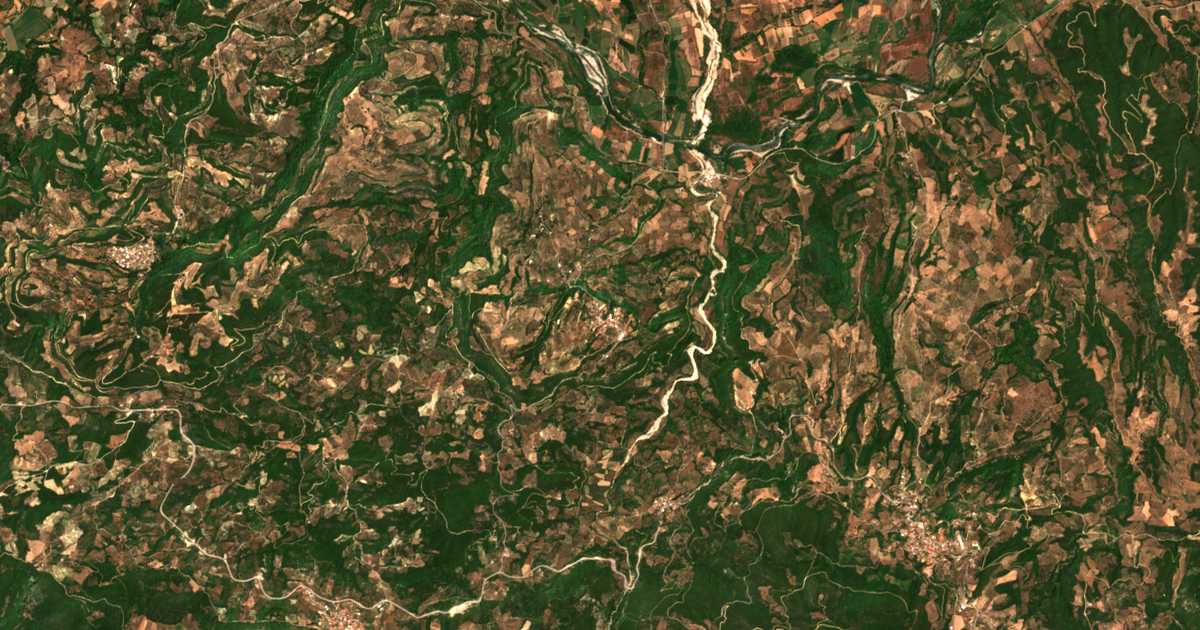 Mapa por satélite de Trypití