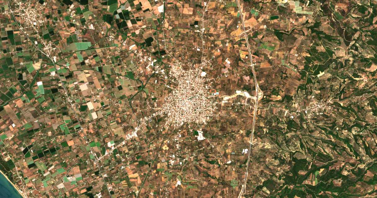 Mapa por satélite de Amaliás