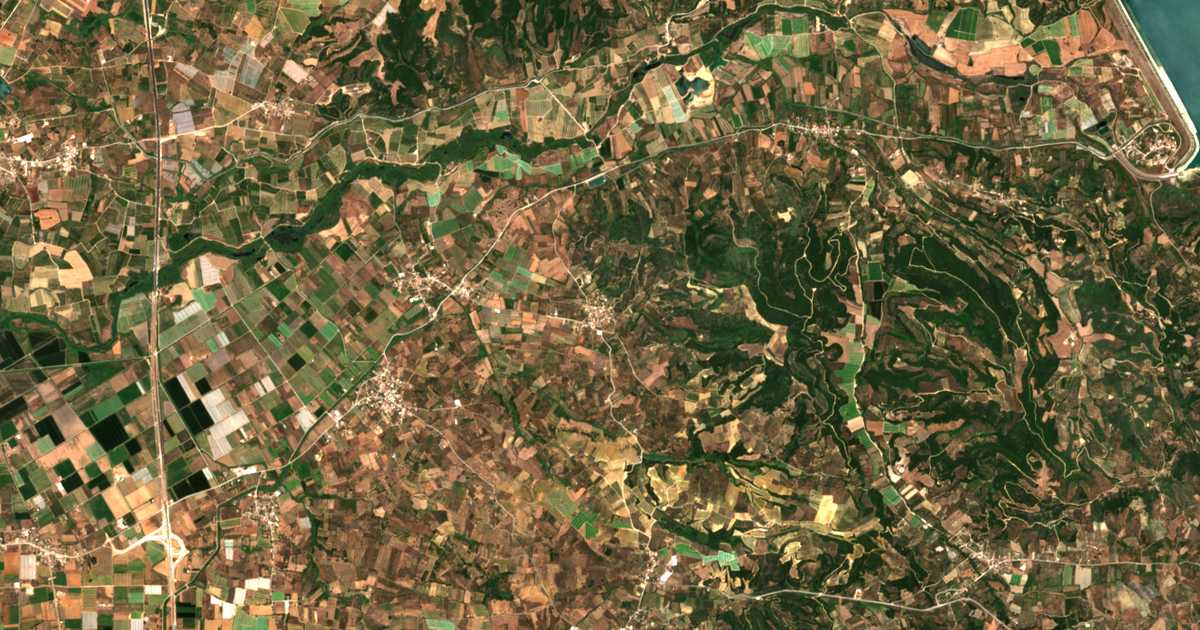 Mapa por satélite de Archaía Ílida