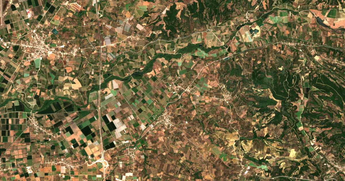 Mapa por satélite de Kalývia