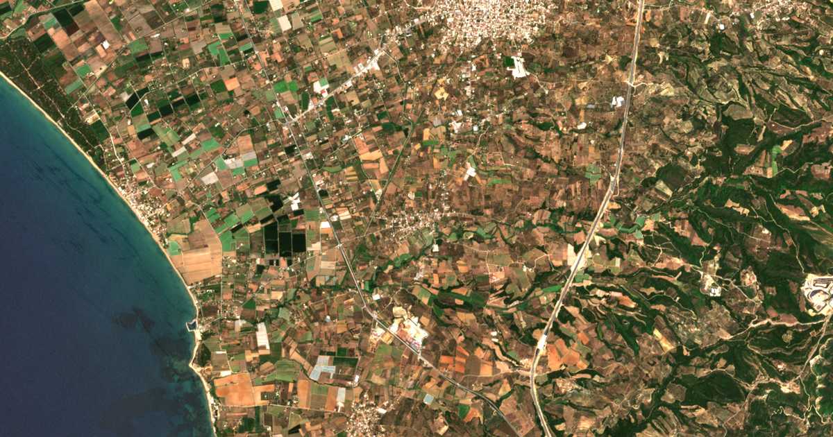 Mapa por satélite de Kardamás