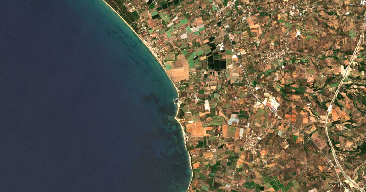 Mapa por satélite de Paloúki