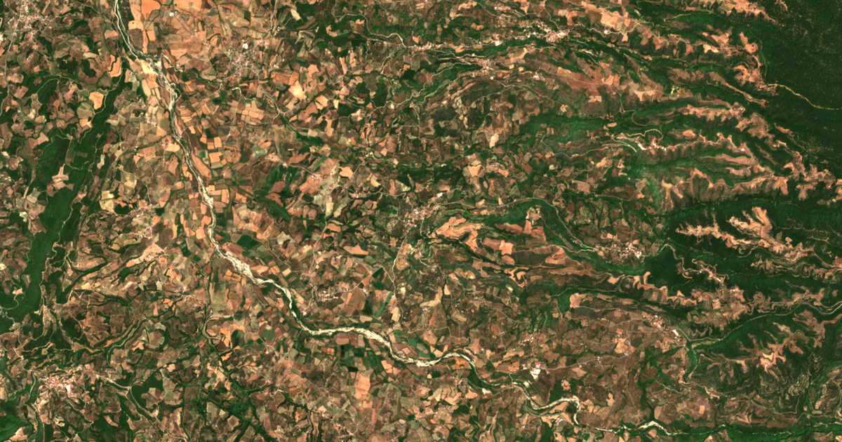 Mapa por satélite de Rodiá