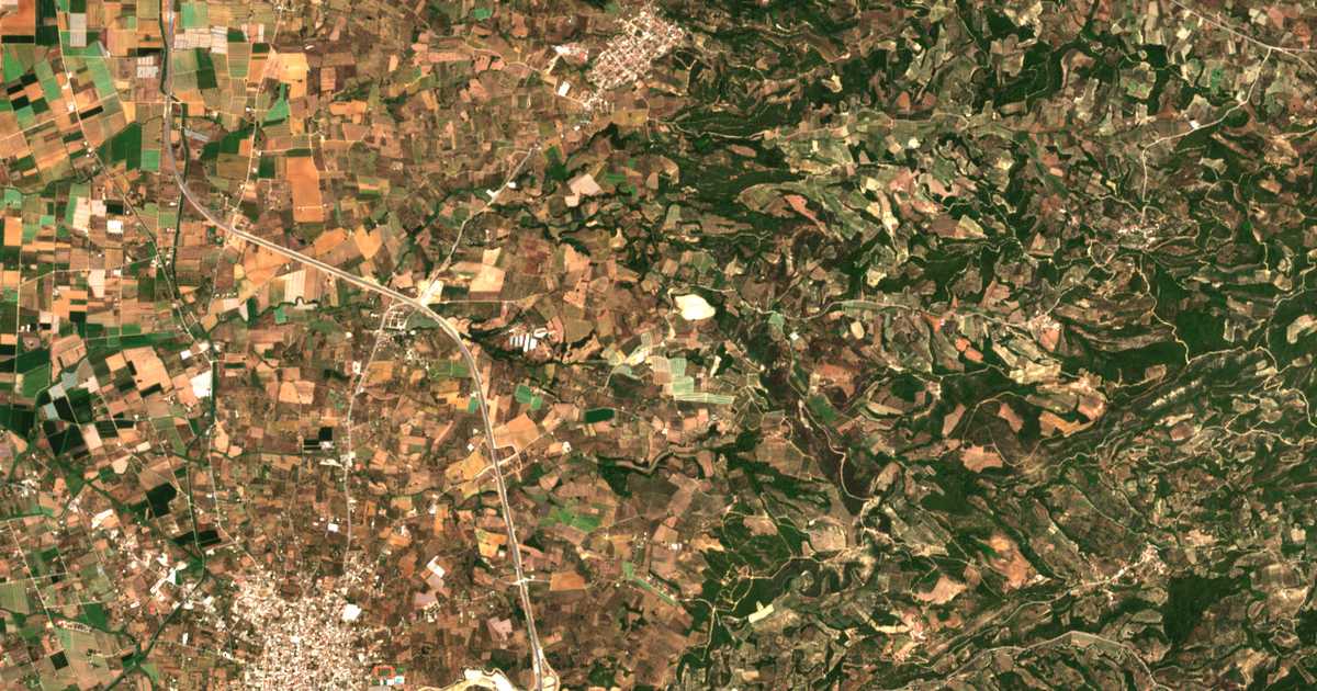Mapa por satélite de Tsichléika