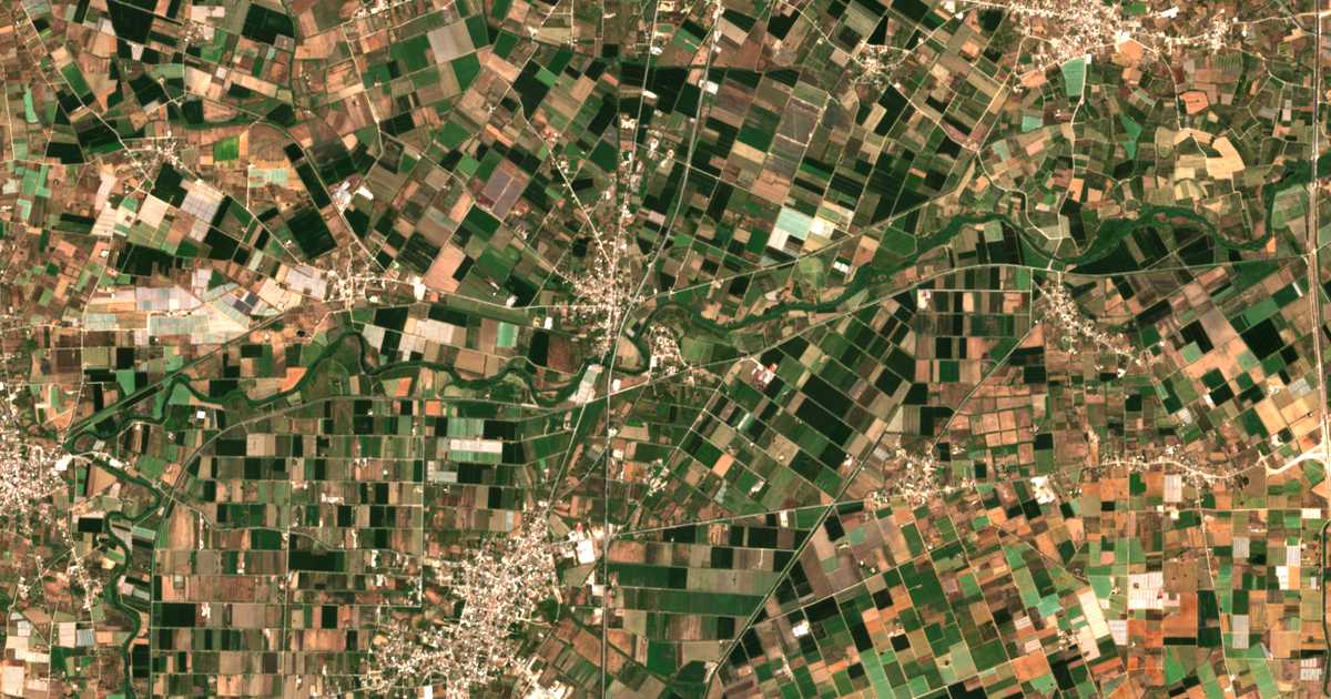 Mapa por satélite de Lefkochórion