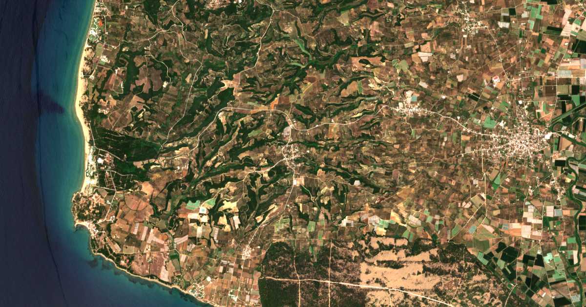 Mapa por satélite de Lygiá