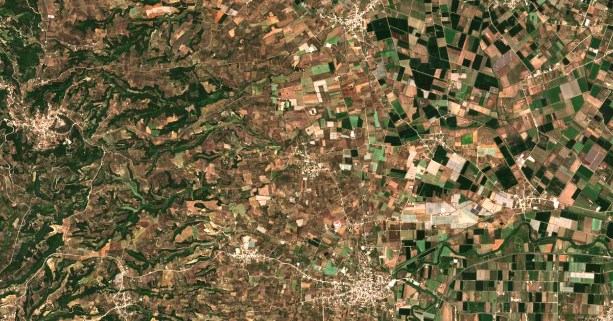 Mapa por satélite de Máchos