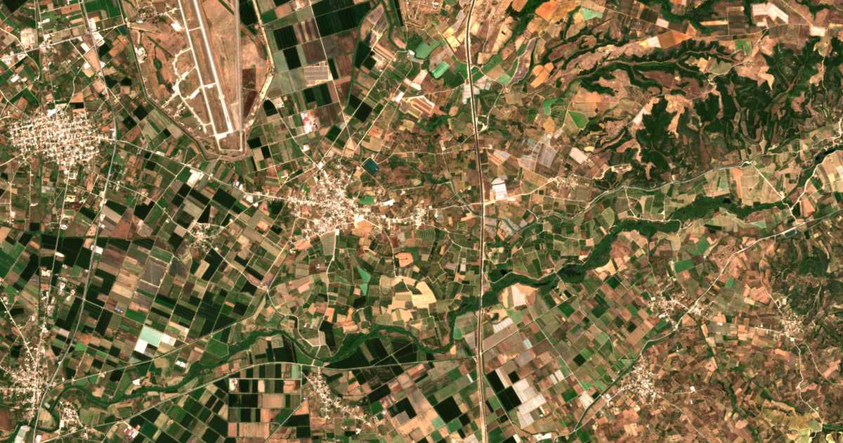 Mapa por satélite de Markópoulon