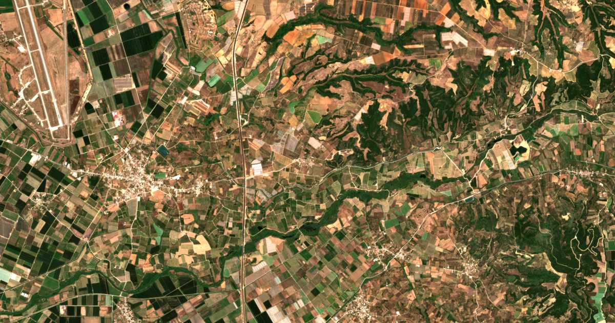 Mapa por satélite de Ólga