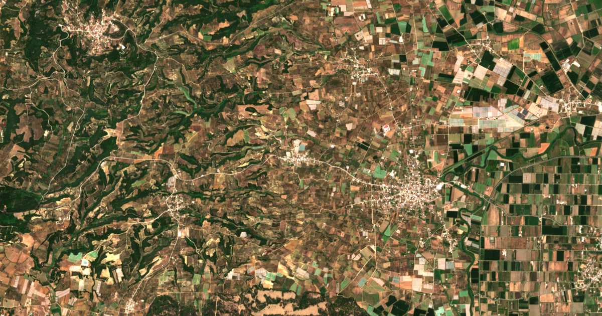 Mapa por satélite de Vranás