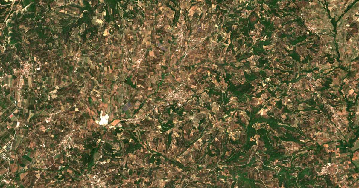 Mapa por satélite de Ampelón