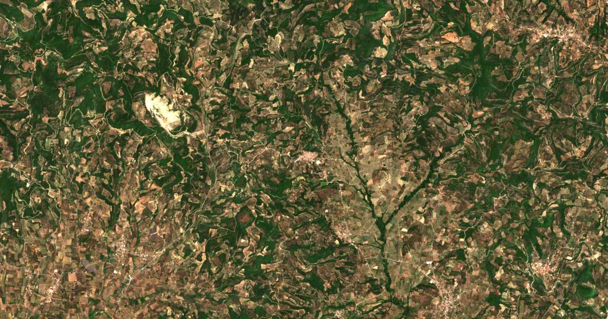 Mapa por satélite de Cheimadión