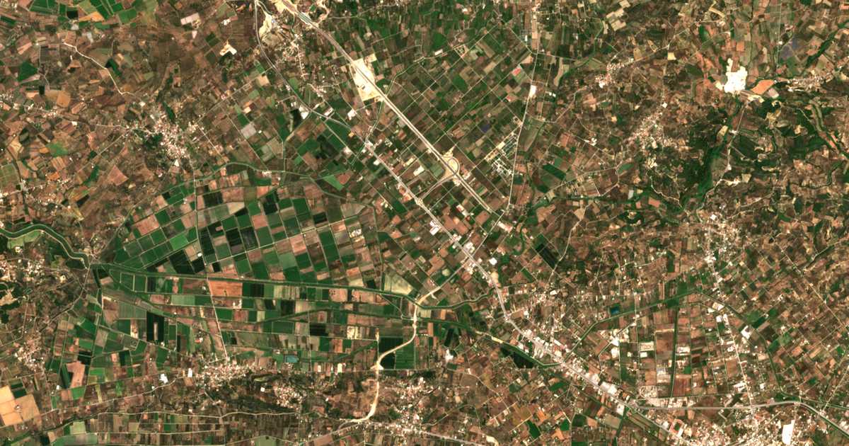 Mapa por satélite de Glykórizo