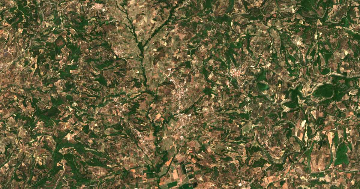 Mapa por satélite de Karátoulas