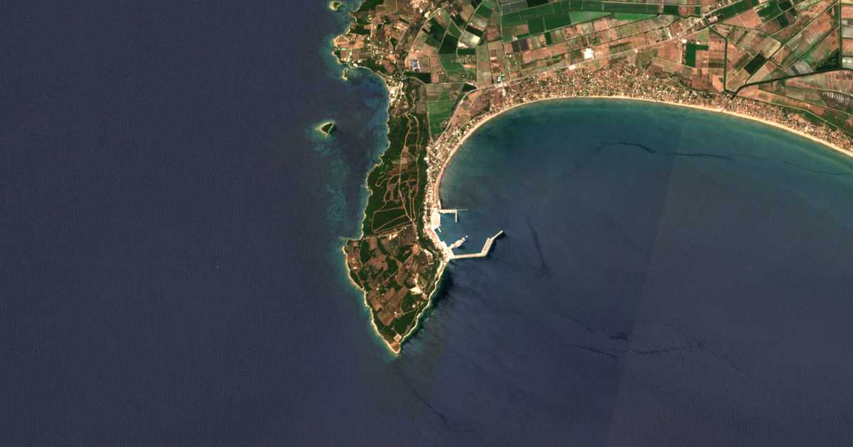 Mapa por satélite de Katákolo