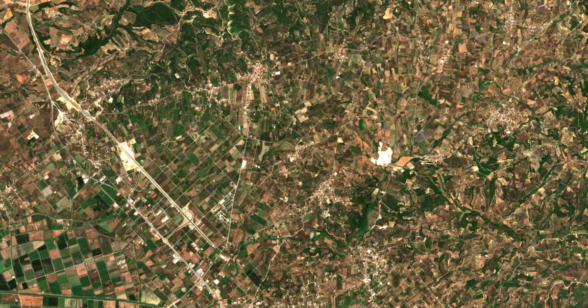 Mapa por satélite de Katsarós