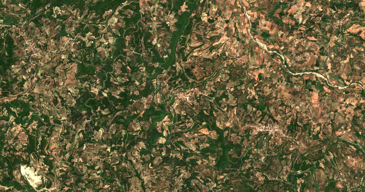 Mapa por satélite de Koutsochéra