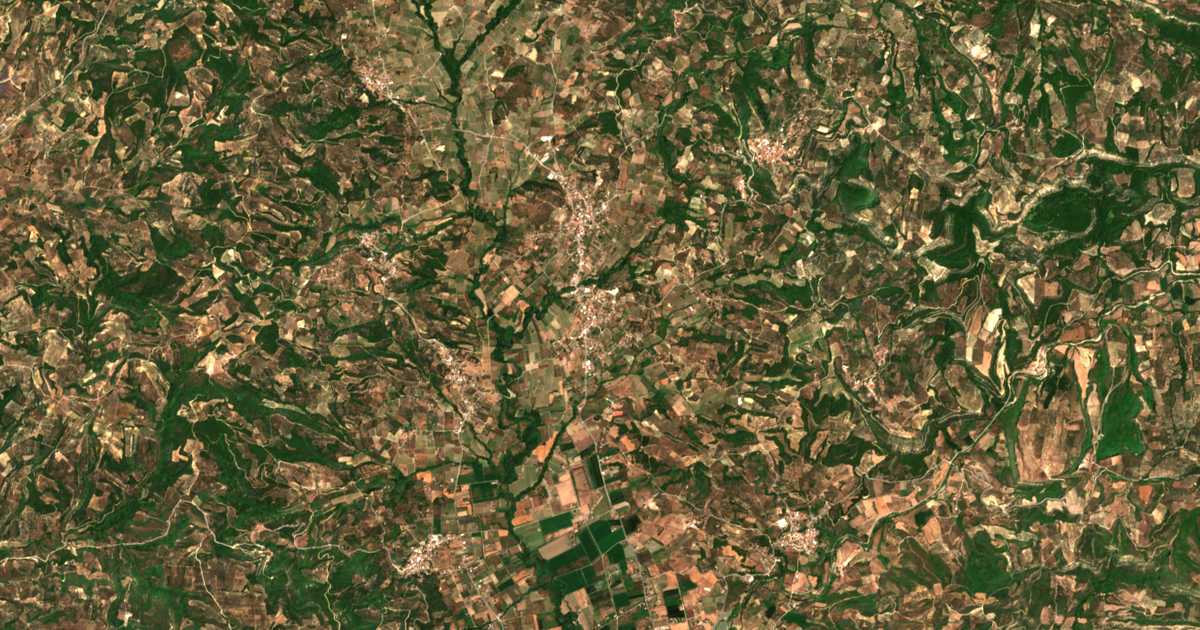Mapa por satélite de Magoúla