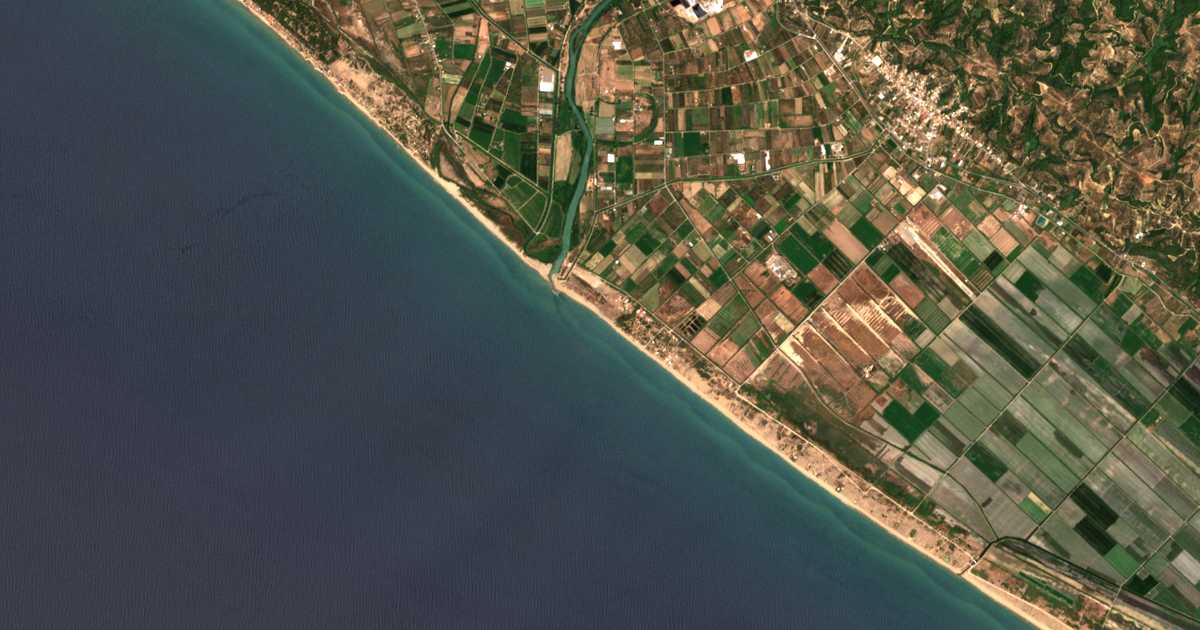 Mapa por satélite de Paralía