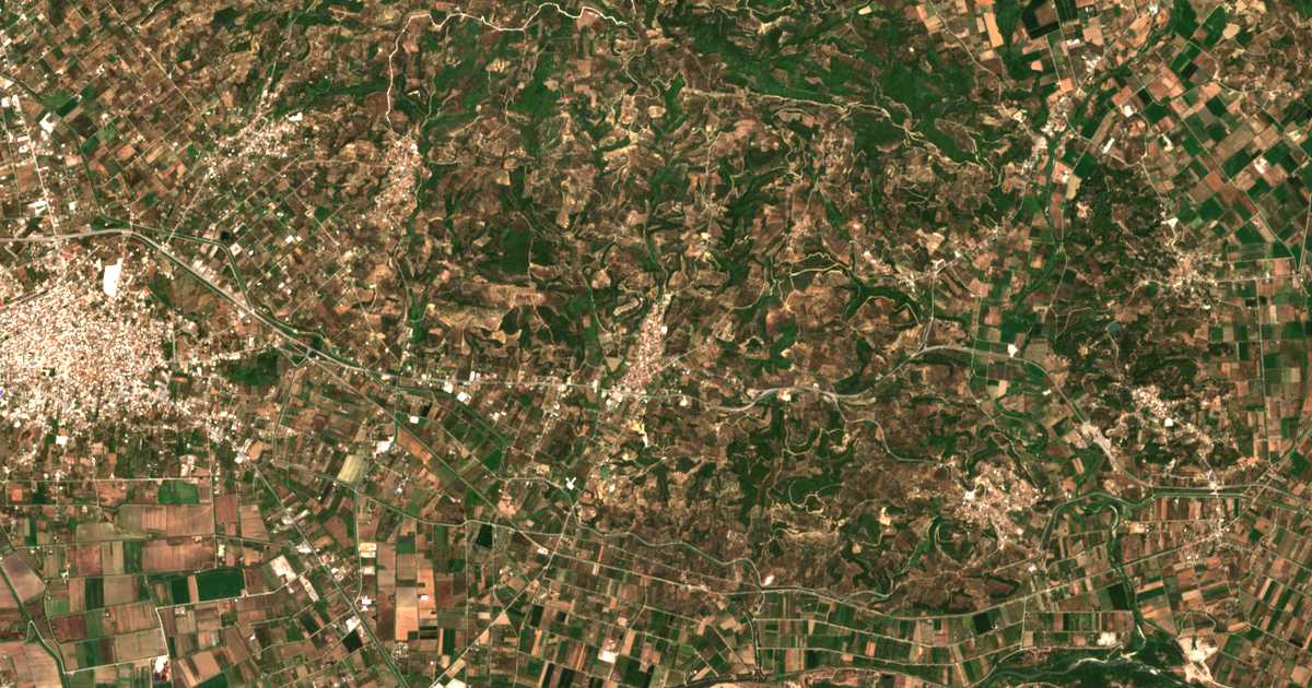 Mapa por satélite de Varvásaina