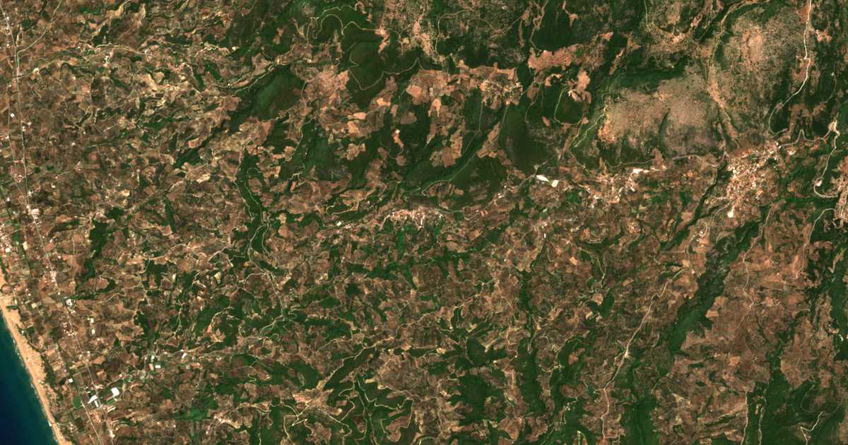 Mapa por satélite de Lépreo