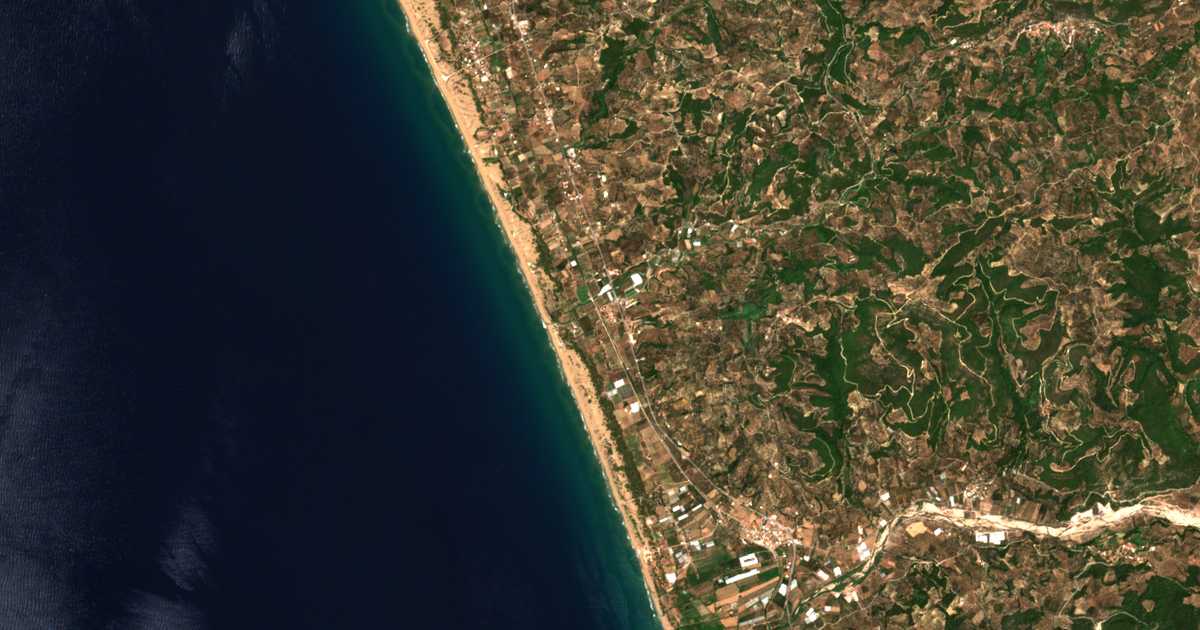 Mapa por satélite de Tholón
