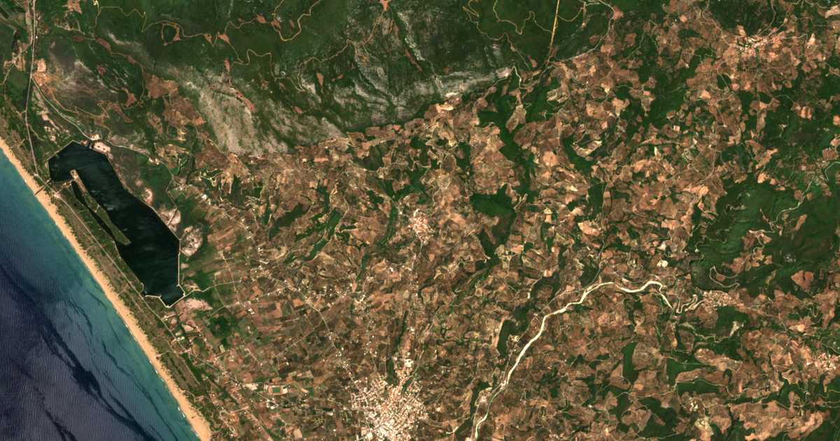 Mapa por satélite de Xirochórion