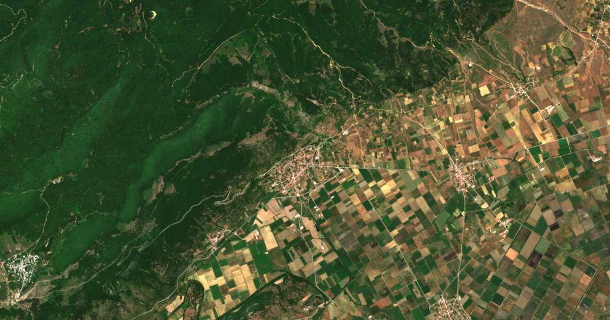 Mapa por satélite de Aetós