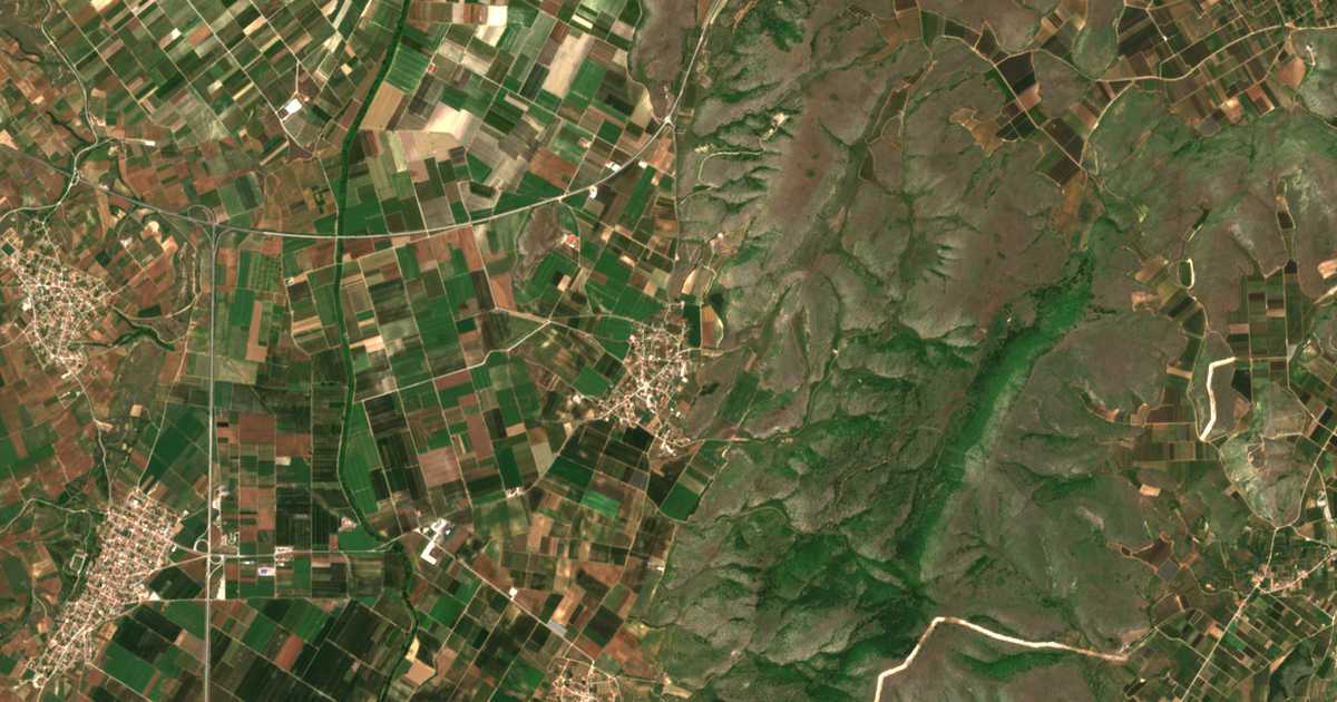 Mapa por satélite de Antígonos