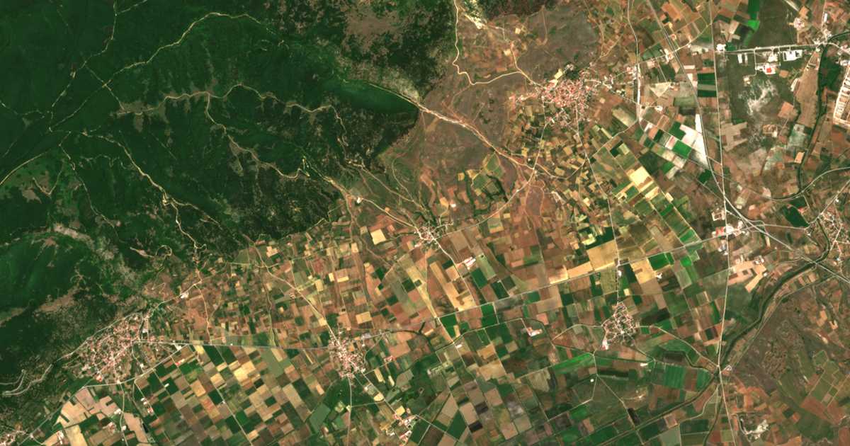 Mapa por satélite de Fanós