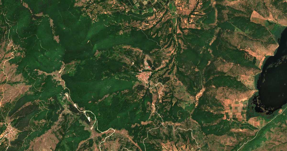 Mapa por satélite de Léchovon