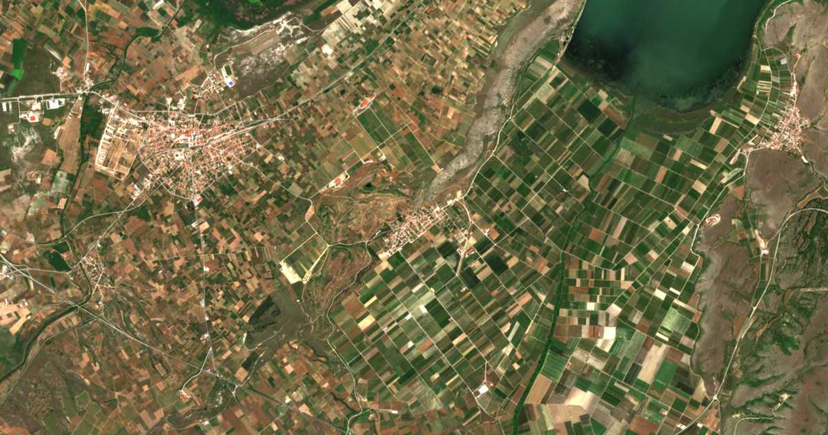 Mapa por satélite de Végora