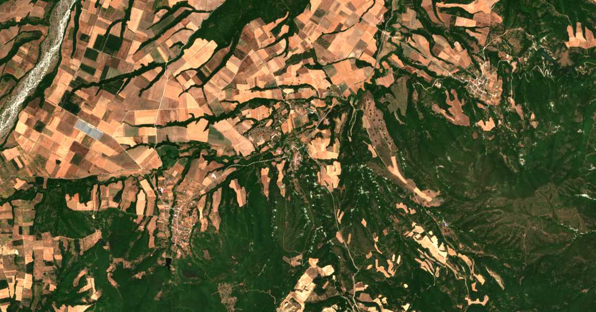 Mapa por satélite de Trifýllion