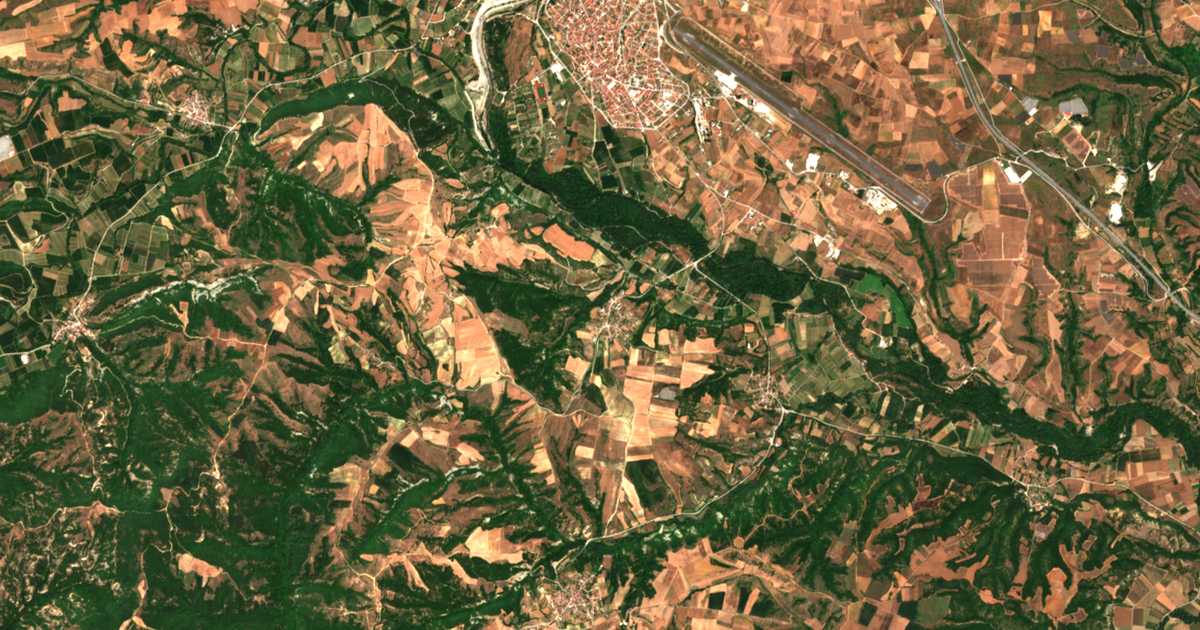 Mapa por satélite de Ampelochórion