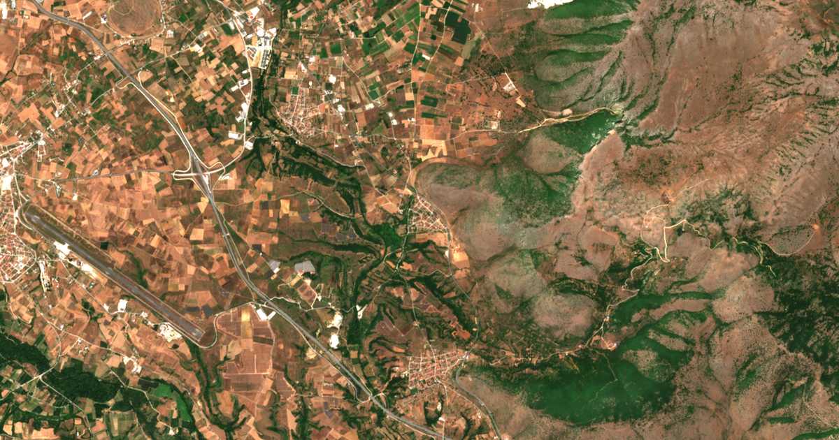Mapa por satélite de Milítsa