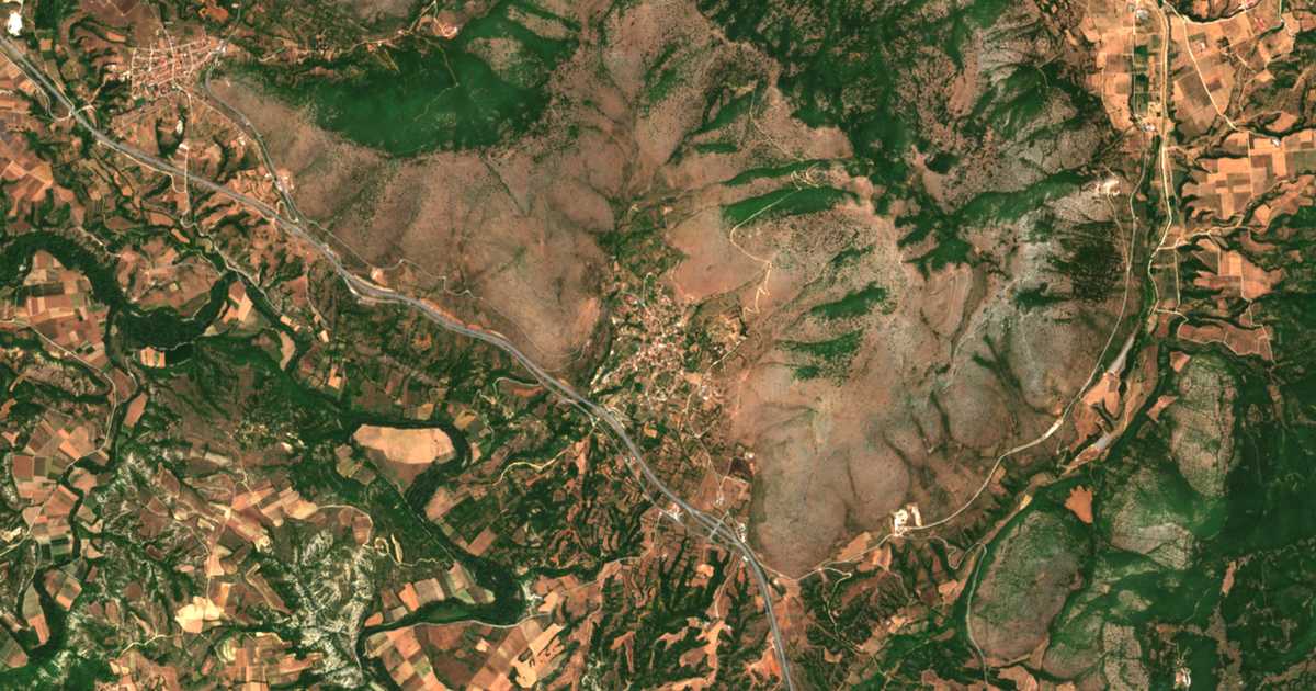 Mapa por satélite de Vogatsikó