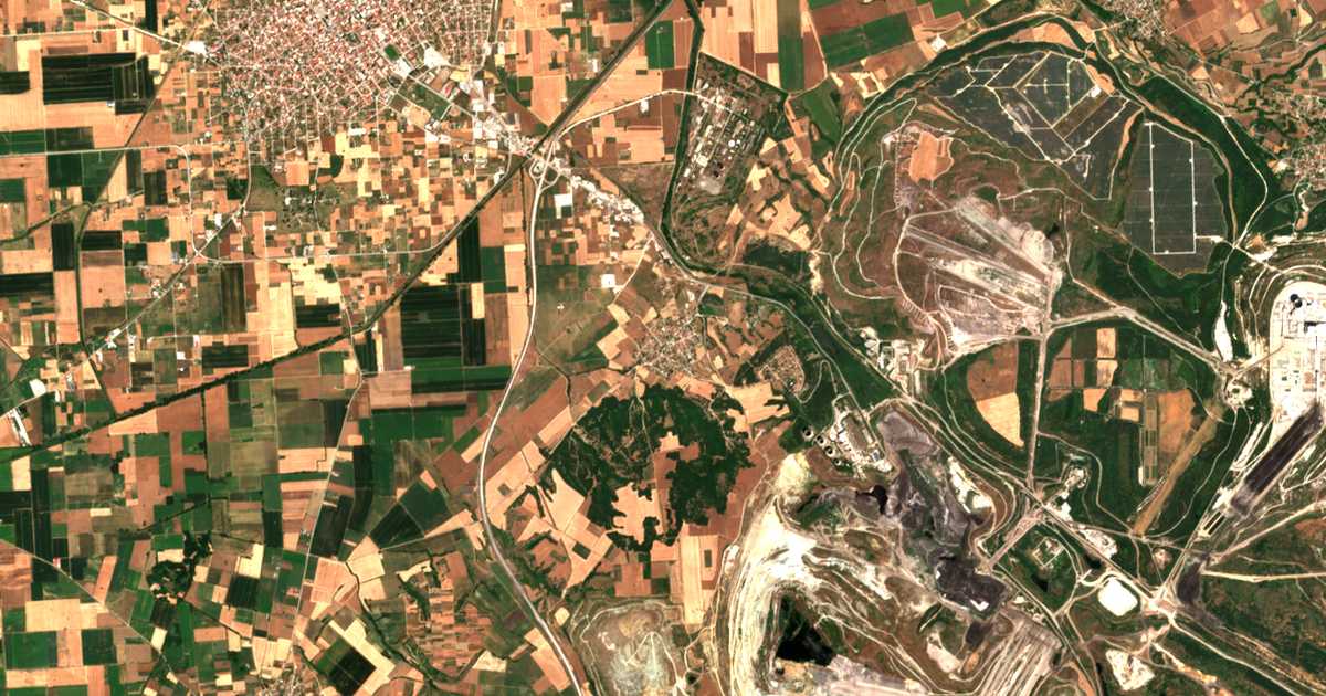 Mapa por satélite de Proástion