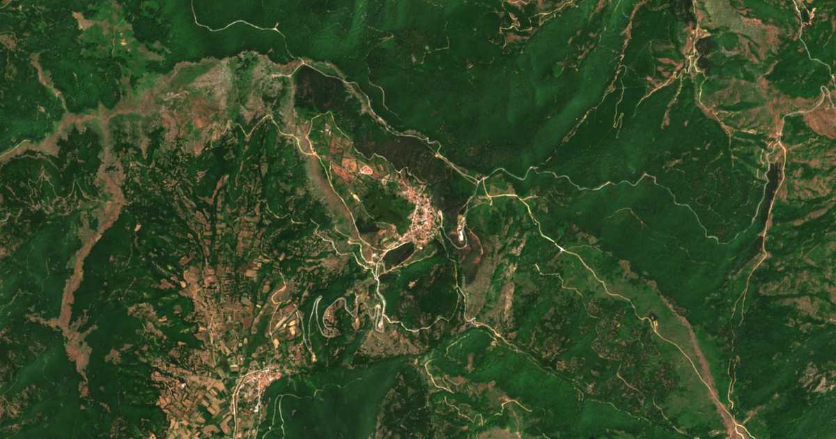 Mapa por satélite de Vlásti