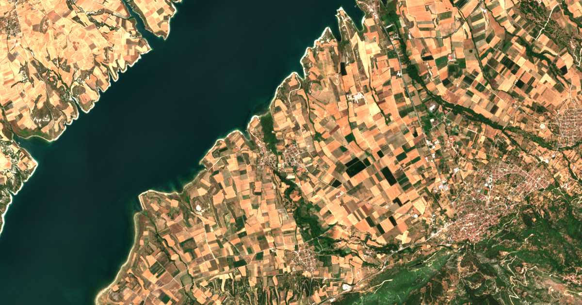Mapa por satélite de Kranídia