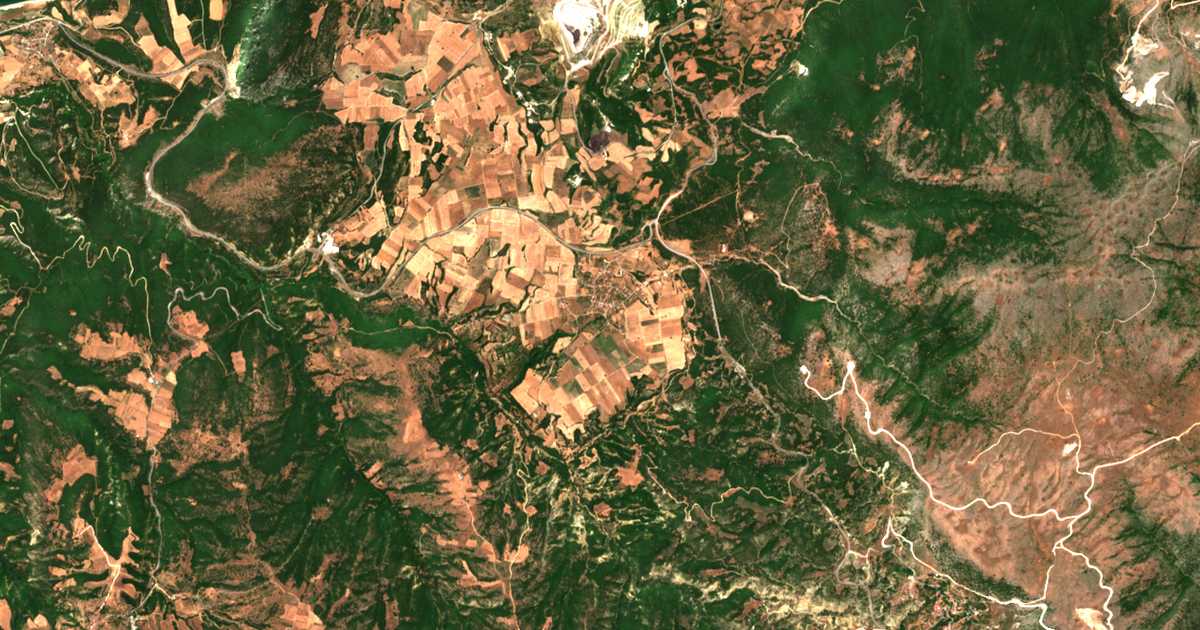 Mapa por satélite de Trigonikón