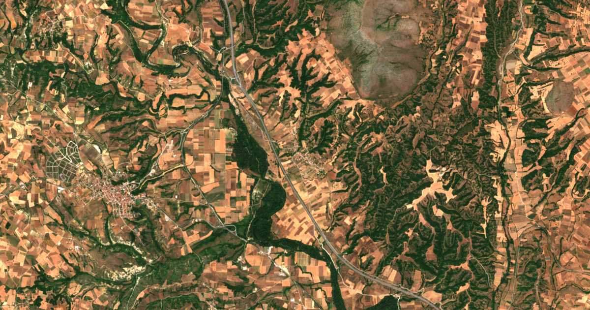 Mapa por satélite de Aliákmon