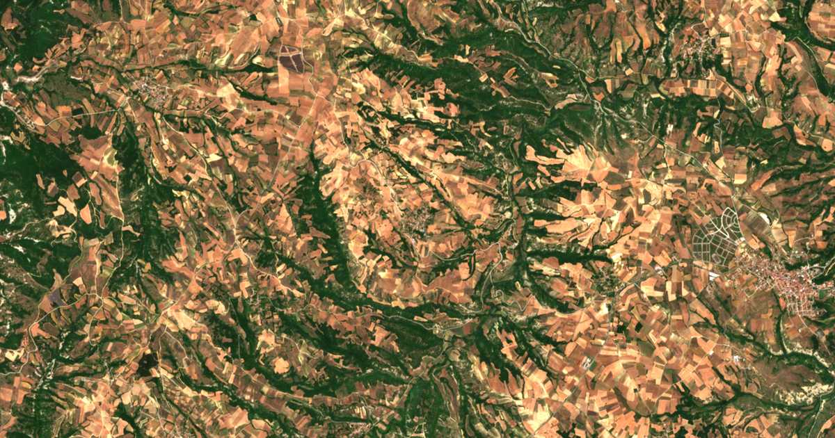 Mapa por satélite de Chorigós