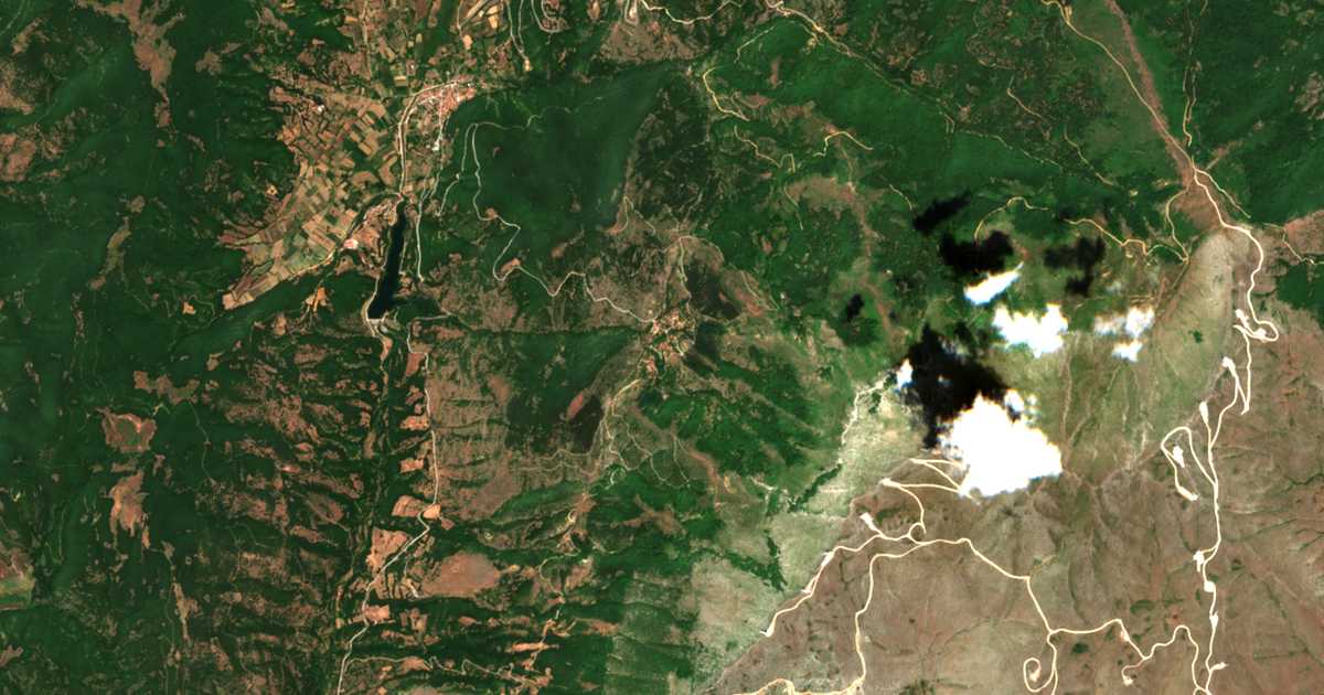 Mapa por satélite de Namata